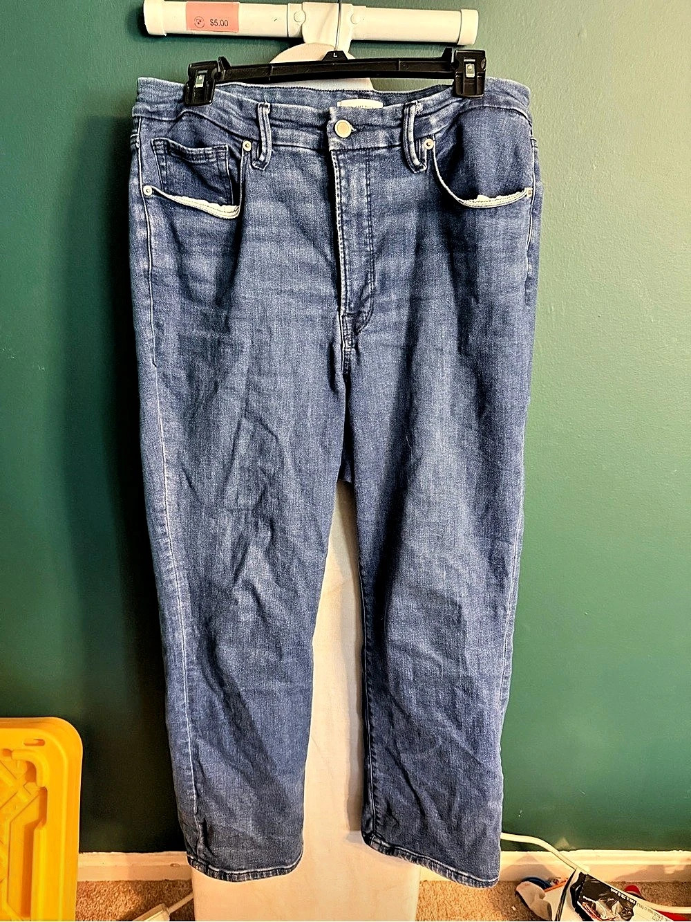 Good American Good Straight Leg Petite Waist 16